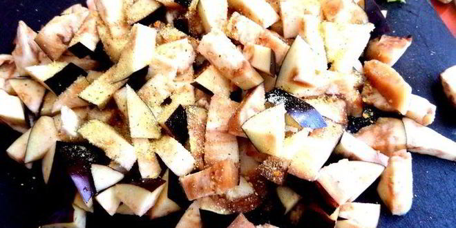 Рецепт фриттаты из баклажанов с грибами