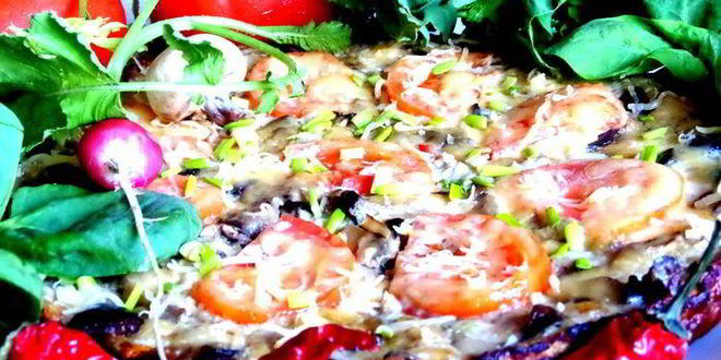 Рецепт фриттаты из баклажанов с грибами