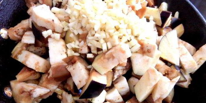 Рецепт фриттаты из баклажанов с грибами