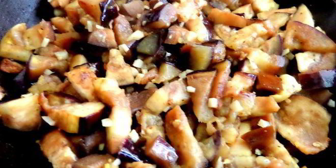 Рецепт фриттаты из баклажанов с грибами