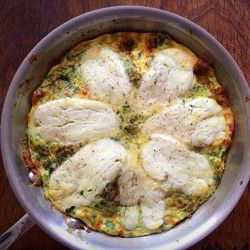 Рецепт Фриттаты с сыром и кабачком