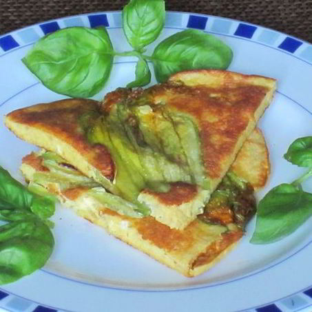 Рецепт Фриттаты с цветками цукини