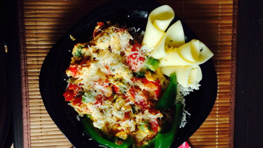 Рецепт испанского омлета с зеленым перцем