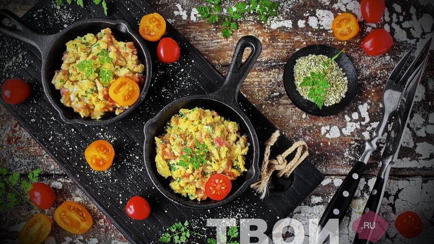 Рецепт омлета на сковороде
