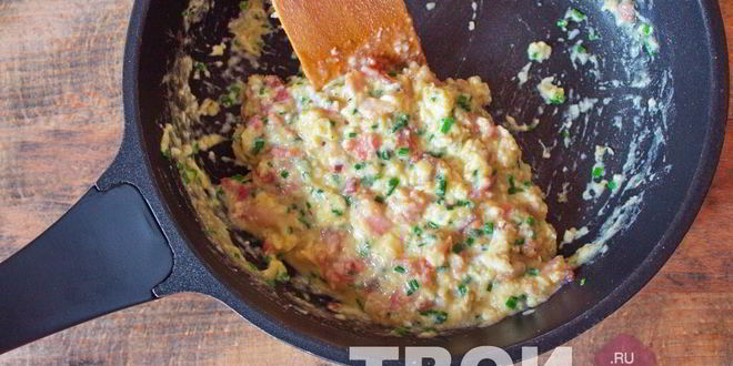 Рецепт омлета на сковороде