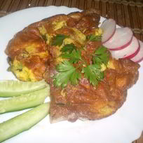 Омлет по-деревенски