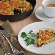 Рецепт Омлета с брокколи и помидорами