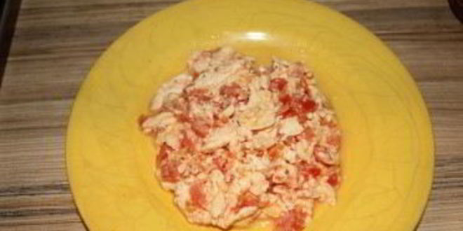 Рецепт омлета с брынзой