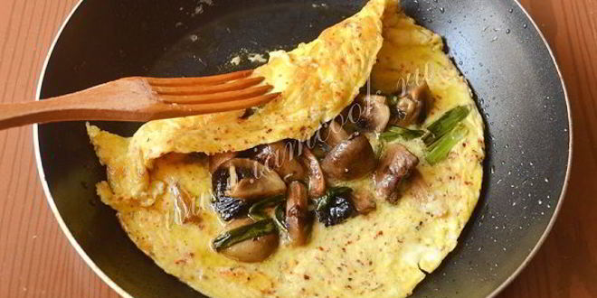 Рецепт омлета с грибами по-испански