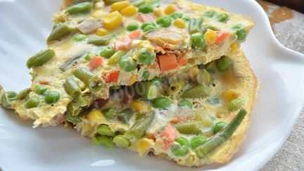 Рецепт Омлета с итальянской овощной смесью