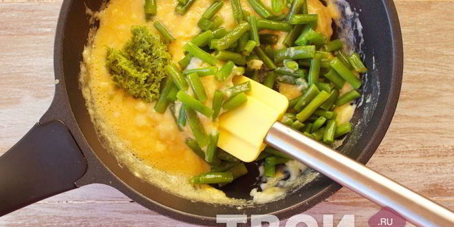 Рецепт омлета с мукой