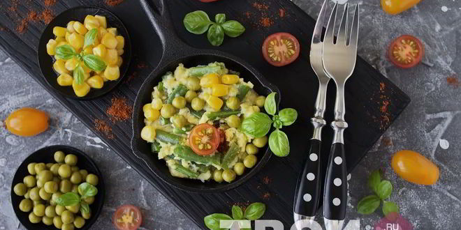 Рецепт омлета с мукой