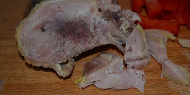 Рецепт омлета с овощами и курицей