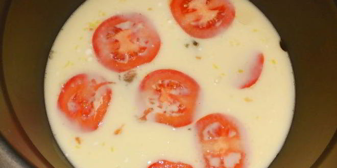 Рецепт омлета с помидорами