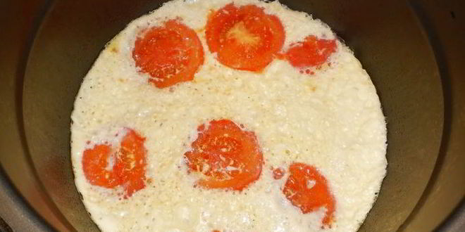 Рецепт омлета с помидорами