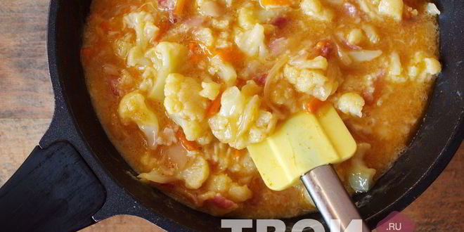 Рецепт омлета с цветной капустой