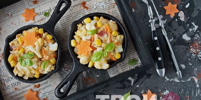 Рецепт омлета с цветной капустой