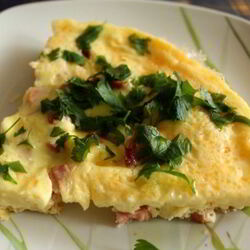Рецепт Омлета с ветчиной