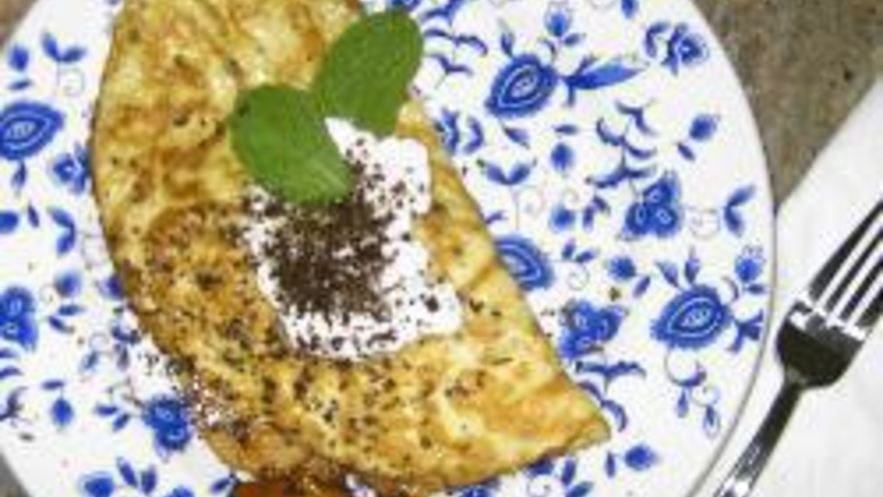 Рецепт омлета с яблоками