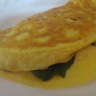 Рецепт Омлета со шпинатом и беконом