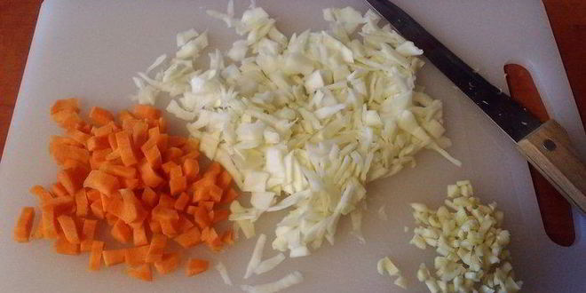 Рецепт овощного омлета на кефире