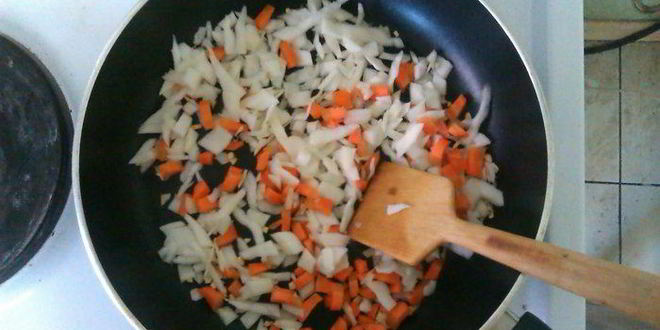 Рецепт овощного омлета на кефире