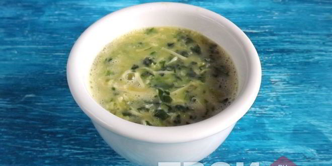 Рецепт парового омлета со шпинатом