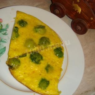 Рецепт Сырного омлета с брюссельской капустой