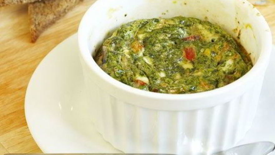 Рецепт витаминного омлета со шпинатом