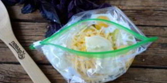 Рецепт воздушного омлета в пакете