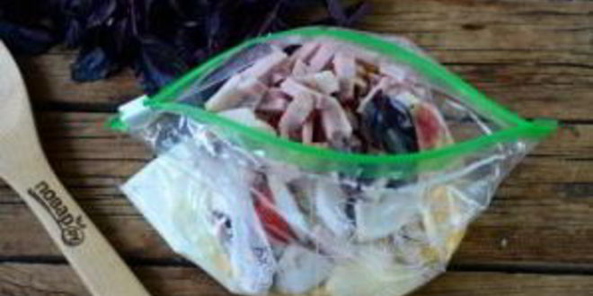 Рецепт воздушного омлета в пакете