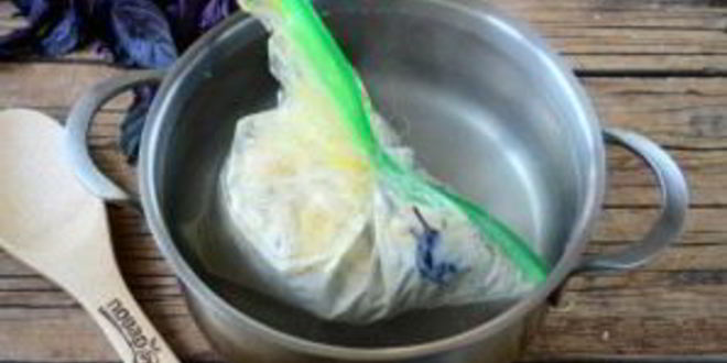 Рецепт воздушного омлета в пакете