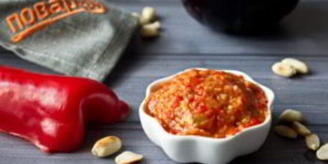 Рецепт баклажанно-перечного паштет с орехами