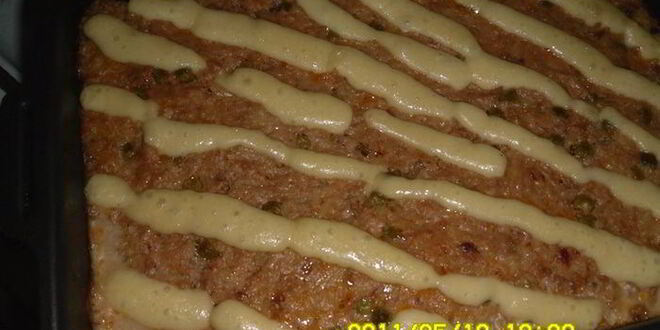 Рецепт мясных паштетик с рисом и зеленым горошком