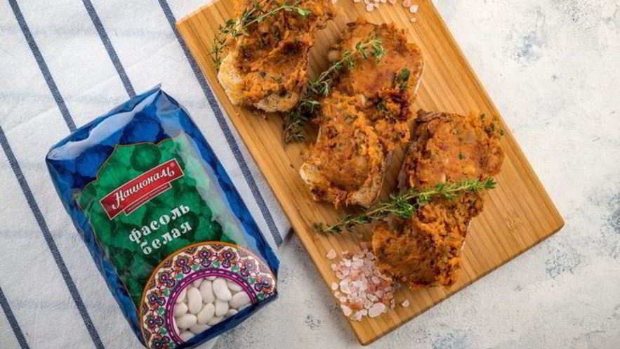 Рецепт паштета из белой фасоли с вялеными томатами