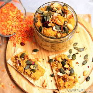 Рецепт Паштета из чечевицы, моркови и орехов