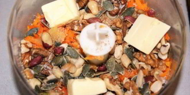 Рецепт паштета из чечевицы, моркови и орехов