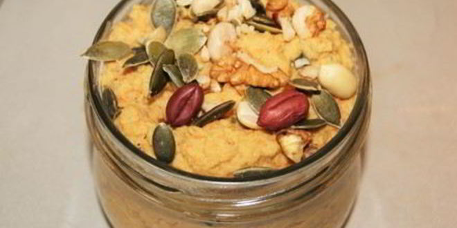 Рецепт паштета из чечевицы, моркови и орехов