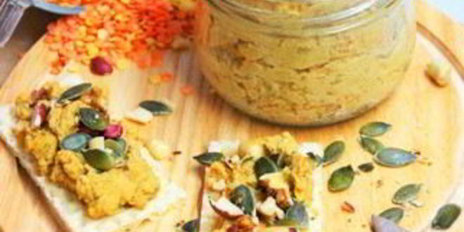 Рецепт паштета из чечевицы, моркови и орехов