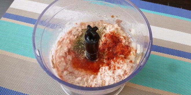 Рецепт паштета из фасоли с кинзой и паприкой