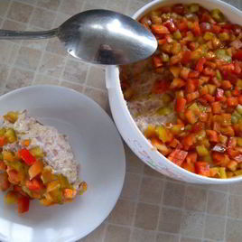 Рецепт Паштета из фасоли с красным перцем