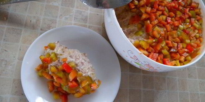 Рецепт паштета из фасоли с красным перцем