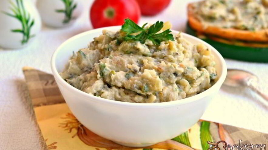 Рецепт паштета из фасоли с луком и оливками