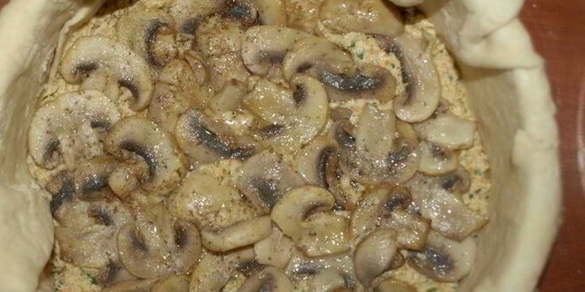 Рецепт паштета из индейки с грибами, запеченный в хлебной корочке