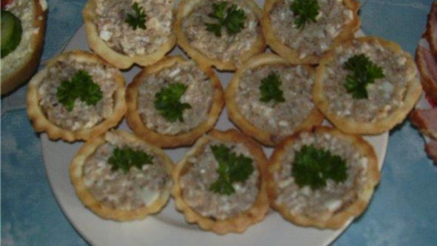 Рецепт паштета из куриной печени в тарталетках