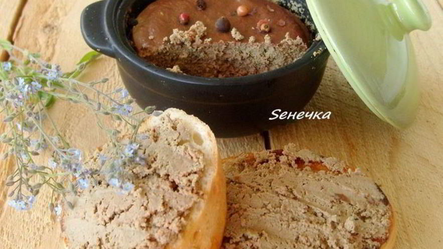 Рецепт паштета из куриной печенки и мартини