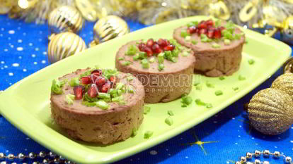 Рецепт Паштета из печени Новогодний