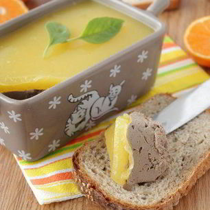 Рецепт Паштета из печени с апельсиновым желе