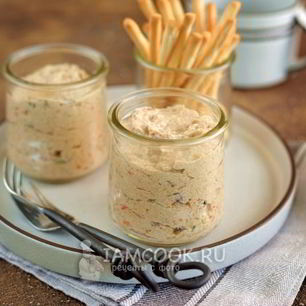 Рецепт Паштета из жареных баклажанов с творогом