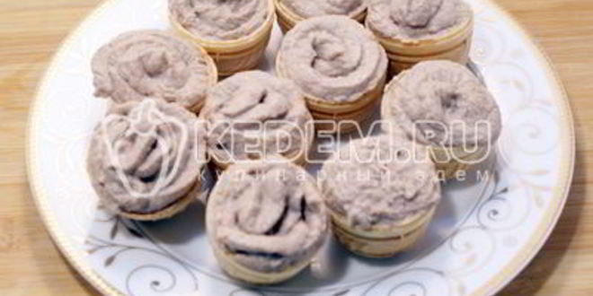 Рецепт паштета рыбного нежные корзинки